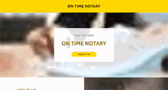 Desktop Screenshot of ontimenotary.com