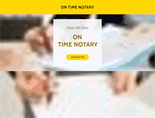 Tablet Screenshot of ontimenotary.com